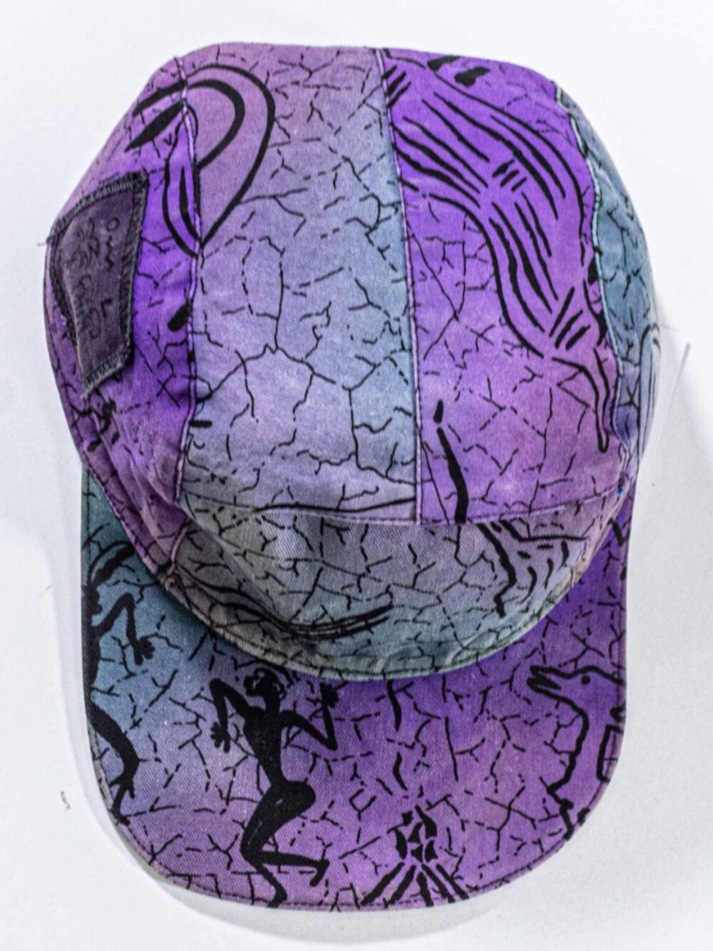 Vintage 90s Zimbabalooba Reversible 5 Panel Hat AOP Surf Skate Rave Print - Picture 8 of 16